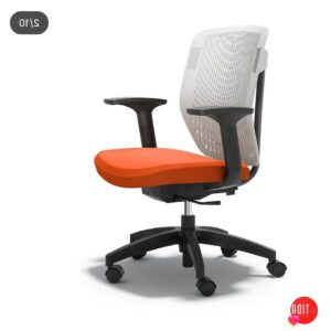 صندلی مدیریتی سفید نارنجی