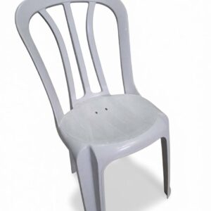 صندلی پلاستیکی نرده دار سفید